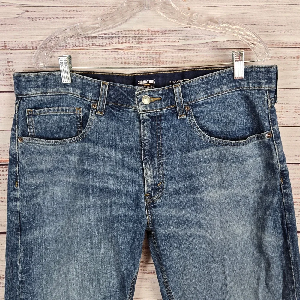 Levi's Men's Signature Strauss Jeans 36 Relaxed Fit Western Cowboy Gorpcore